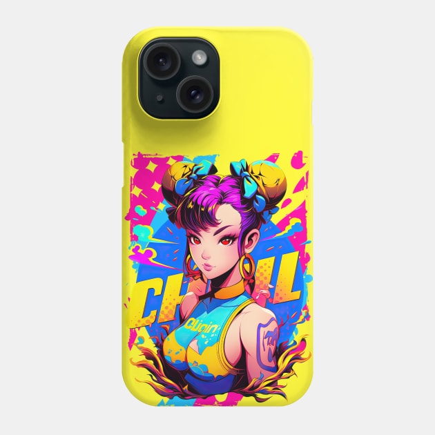 CHUN LI - STREET FIGHTER ULTIMATE TOURAMENT EDITION | Video Game Fighting Game Anime Manga Pop Culture Pop Art | PROUD OTAKU Phone Case by PROUD OTAKU