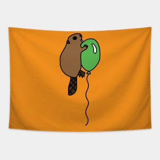 Beaver with Balloon Tapestry