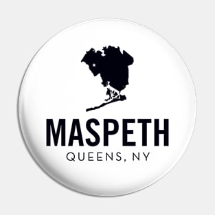 Maspeth, Queens - New York (black) Pin