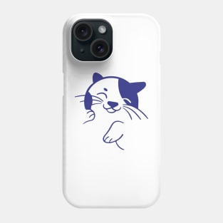 Blue cat artist Phone Case