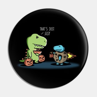 Dinosaur Trick or Treating Pin