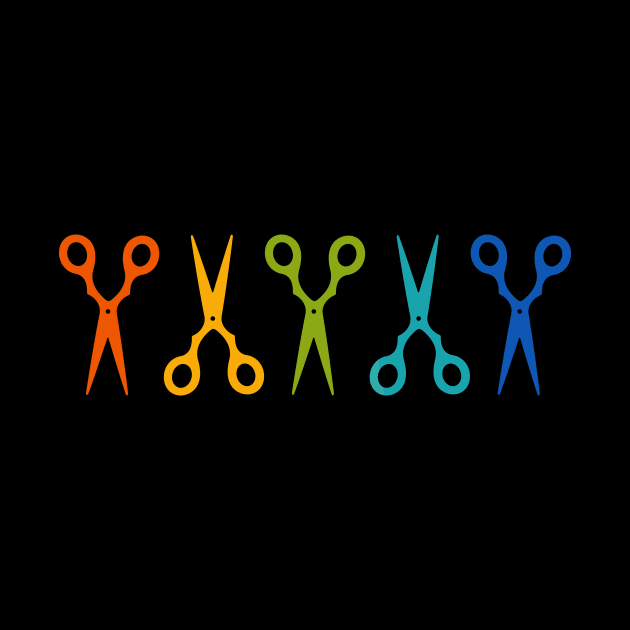 Rainbow Scissors by XOOXOO