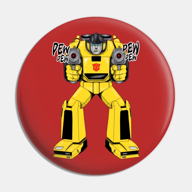 Transformers Sunstreaker G1 Pew Pew Pin by nicitadesigns
