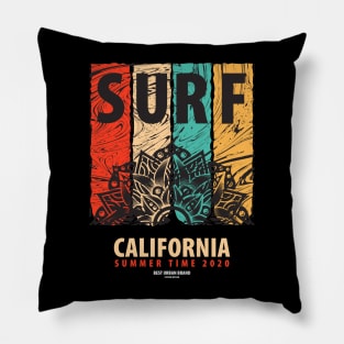 california surf summer Pillow