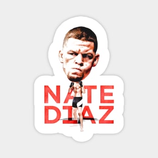 Nate Diaz Bobblehead Cartoon Magnet