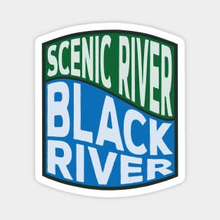 Black River Scenic River wave Magnet