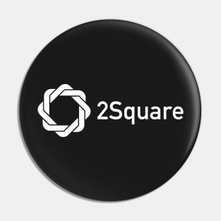 2Square Logo White Pin