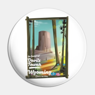 Go Camping! Devils Tower Wyoming Pin