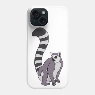 An adorable Lemur Phone Case