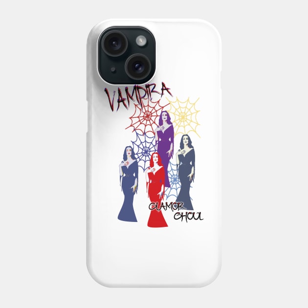 Vampira Glamor Ghoul Phone Case by RoxanneG