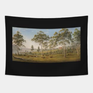 mr robinson s house on the derwent van diemen s land 1838 - John Glover Tapestry