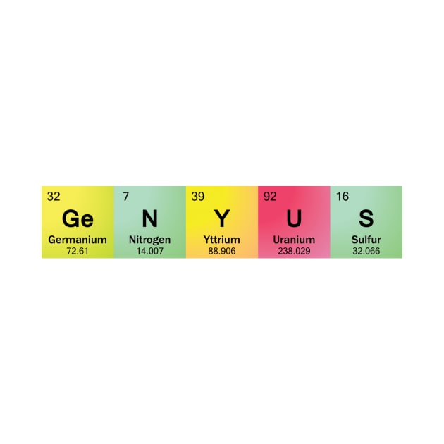 Genyus Chemistry Humor by sciencenotes
