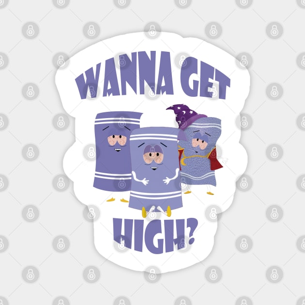 Towelie | Wanna Get High | South Park Magnet by South Park | T-Shirt