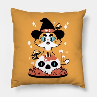 Witchy Cat Pillow