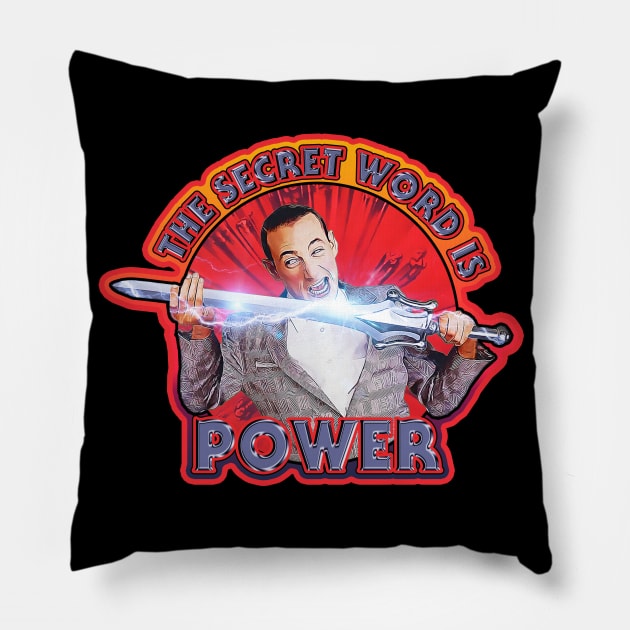 The Secret Word is Power Pillow by creativespero