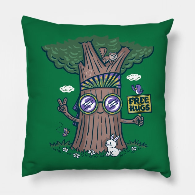 Tree Hugger Pillow by Made With Awesome