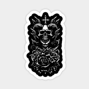 skull tattoo design Magnet