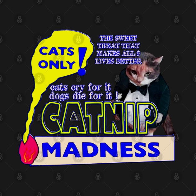 Funny Vintage Catnip Madness Guilty Pleasure by masterpiecesai
