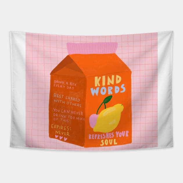 Kind Words Tapestry by barbsiegraphy