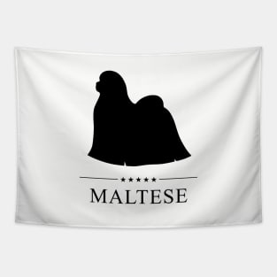 Maltese Black Silhouette Tapestry