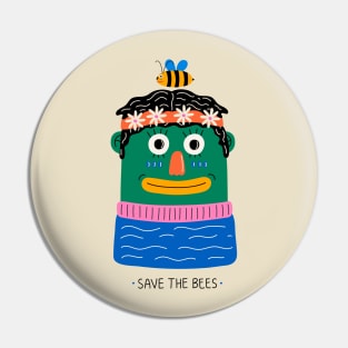 SAVE THE BEES Pin