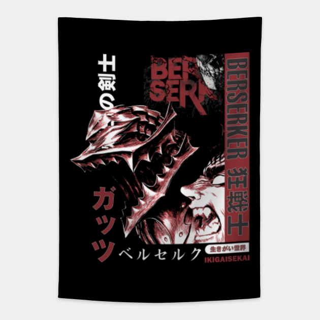 Berserker Guts V2 Berserk Berserk Tapestry TeePublic