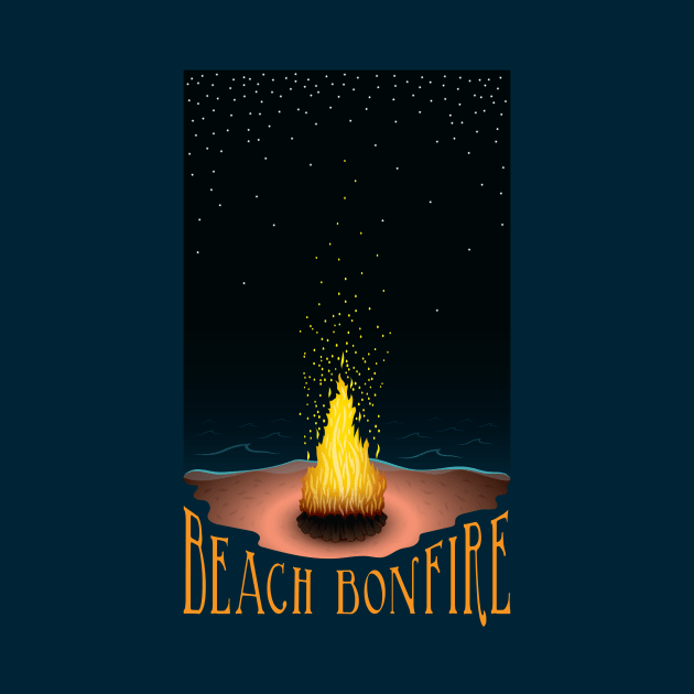 Beach Bonfire by RudDesigns