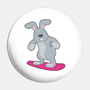 Rabbit Snowboard Winter sports Pin