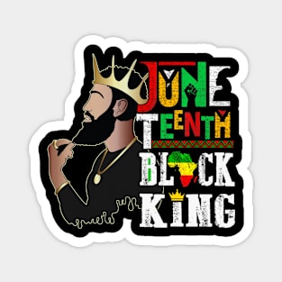 Juneteenth Black King Melanin Father Dad Men Son Dad Da Boys Magnet