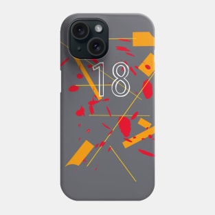 abstract 18 Phone Case