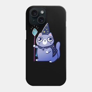 Funny magical wizard cat Phone Case