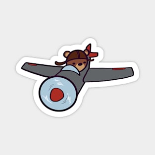 Grizzly Bearoplane Magnet