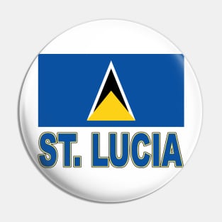 The Pride of St. Lucia - Saint Lucia Flag Design Pin