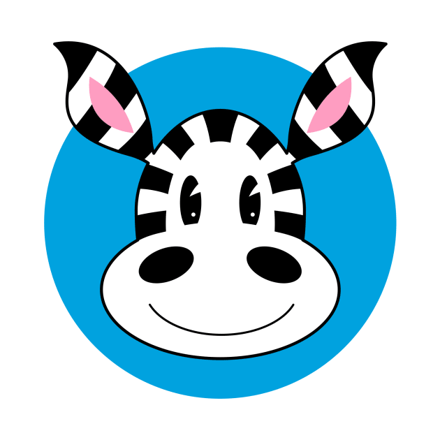 Cute Cartoon Zebra by markmurphycreative