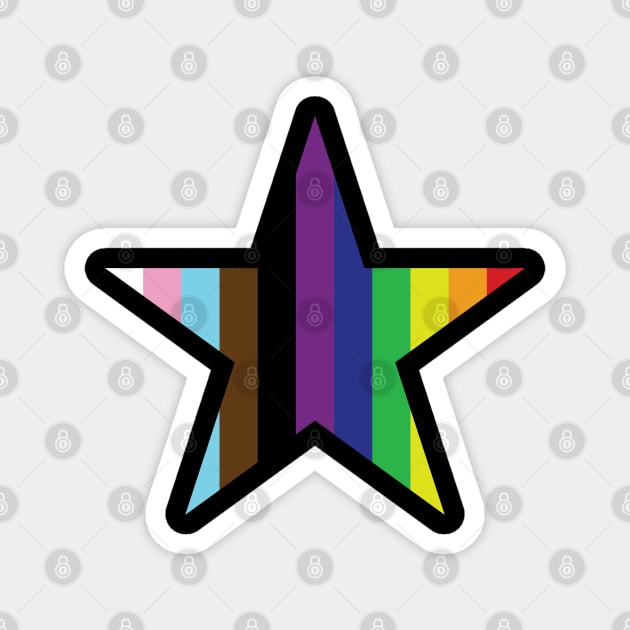 Rainbow star Magnet by AliciaZwart