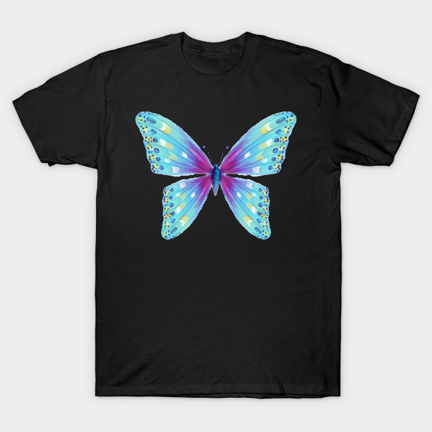 Beautiful Hand Painted Butterfly T Shirt Butterfly T Shirt