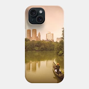 Central Park Gondola Ride Manhattan New York City Phone Case