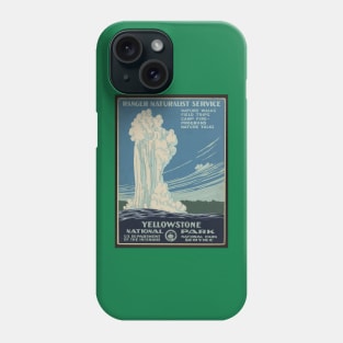 Vintage Yellowstone National Park Poster Phone Case