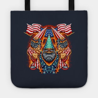 American Gnomes - 4th Of July Flag Tote