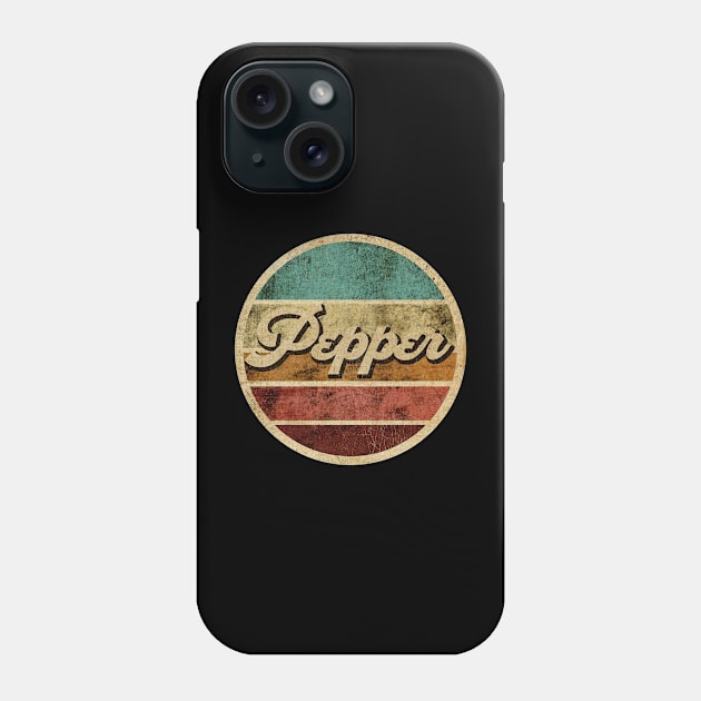 Tanatoraja, circle retro faded Pepper Phone Case by TANATORAJA.WISATA