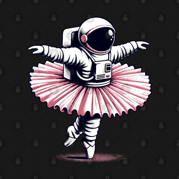 Cute Astronaut in Tutu Ballet Dancing Funny Ballet by KsuAnn