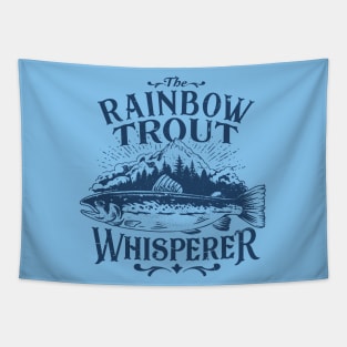 Rainbow Trout Whisperer Fly Fishing Art Funny Tapestry