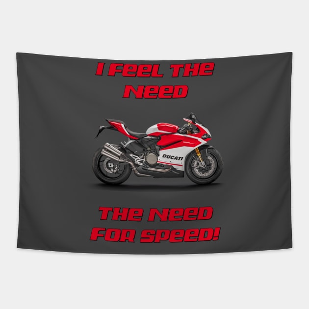 I feel the need - Motorcycle Tapestry by DESIGNSBY101