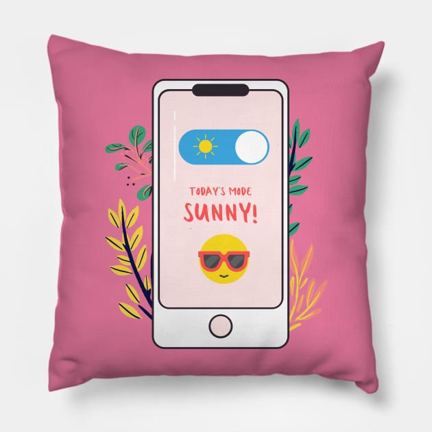 Today's Mood is Sunny Pillow by Mission Bear