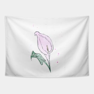 Calla flower. Watercolor, art decoration, sketch. Illustration hand drawn modern Tapestry