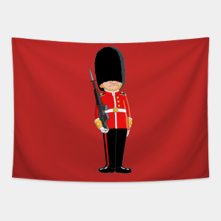 Queens Guard Tapestries Teepublic They usually consist of foot guards (guards when queen victoria moved into buckingham palace in 1837, the queen's guard remained at st james's palace, with a detachment guarding. teepublic