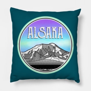 Alaska Mountains Pillow