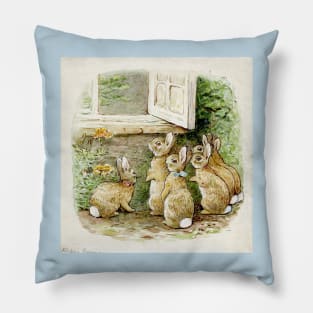 The Tale of the Flopsy Bunnies - Beatrix Potter Pillow