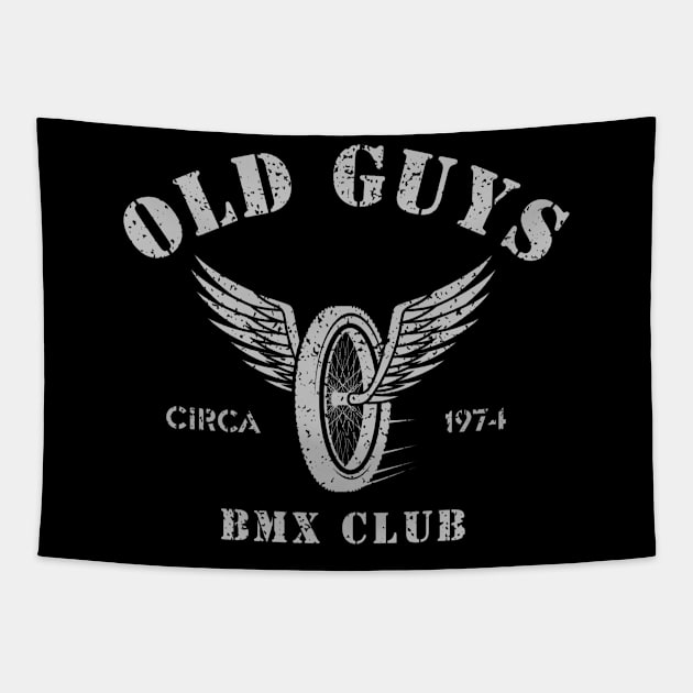 Old Guys BMX Tapestry by Sloat