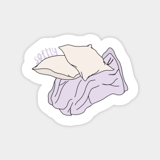 softly pillows and blanket Magnet